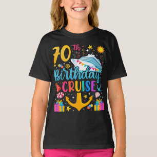 Camiseta 70 Birthday Cruise B-Day Party Girl