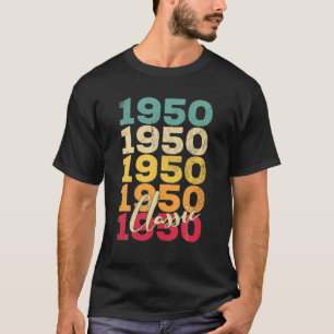 Camiseta 70 Birthday Gifts 1950 Retro Men Classic F