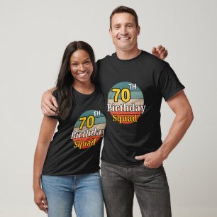 Camiseta 70 Birthday Squad