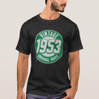 Camiseta 70 Birthday Vintage 1953 Partes Originais - 70 Yea