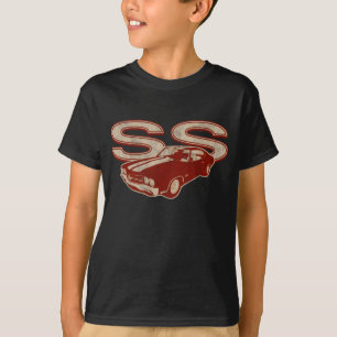 Camiseta 70 Chevelle SS afligiram a obscuridade - vermelho