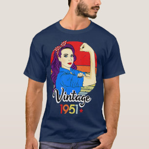 Camiseta 70 de 1951 Aniversário Nascer I de 70 anos