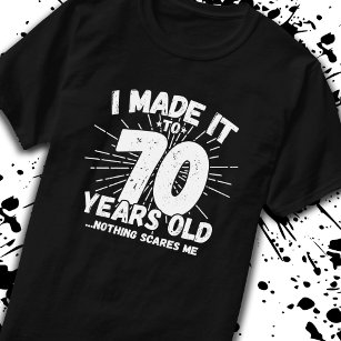 Camiseta 70 de Aniversário Engraçado Cita Sarcástico 70 Ano