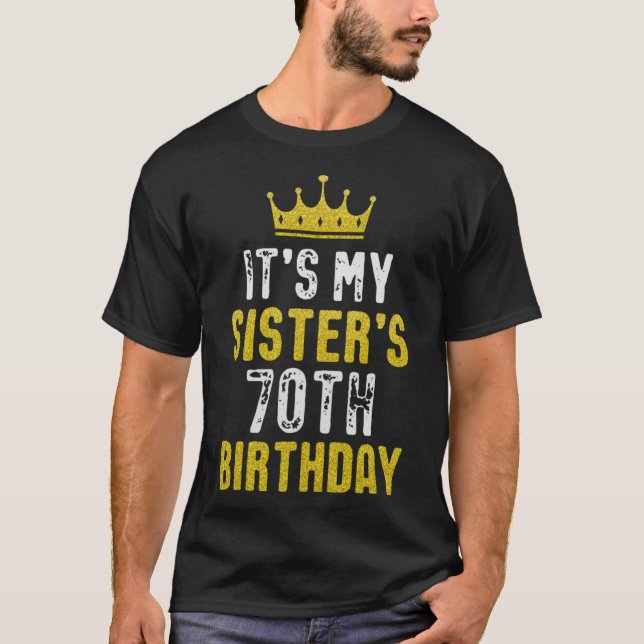 Camiseta 70 De Coroa Amarela Para Irmã De Irmã Brot (Frente)