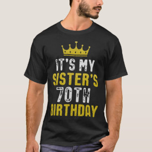 Camiseta 70 De Coroa Amarela Para Irmã De Irmã Brot