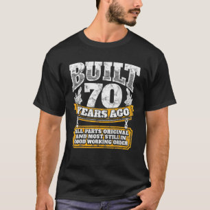 Camiseta 70 Engraçado Aniversário B Dia Presente Dizendo Id