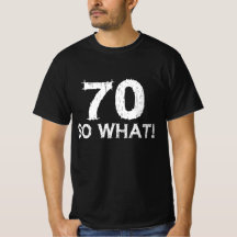 70 Então - 70 engraçado aniversário