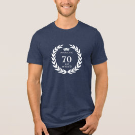 Camiseta 70 Então, que engraçado Laurel Wreath Crown 70 Ani