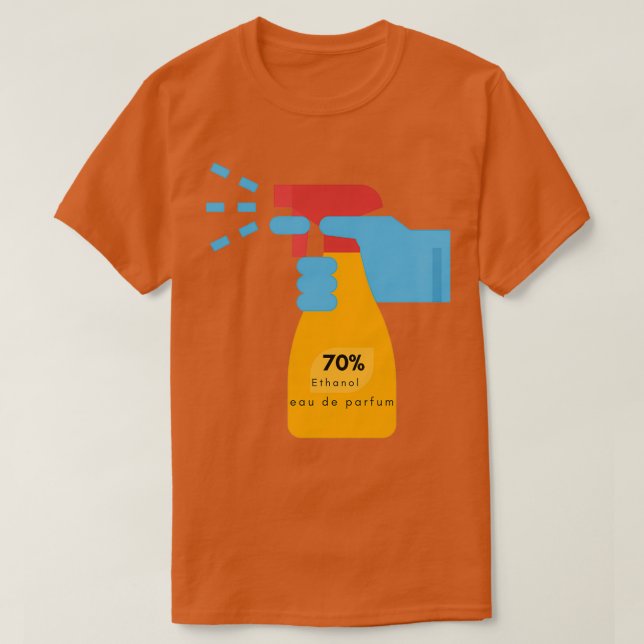 Camiseta 70 Etanol, a Fragrância Cientista da Escolha (Frente do Design)