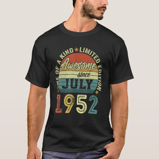 Camiseta 70 Festa de aniversário 70 Anos De Idade Incrível  (Frente)