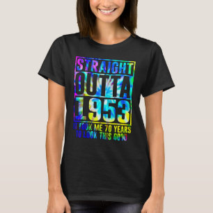 Camiseta 70 Hetero De Aniversário Fora De 1953 70 Anos
