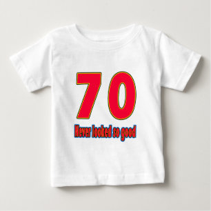 Camiseta 70 tão bons designs nunca olhados do aniversário