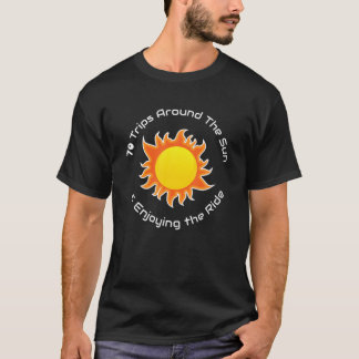 Camiseta 70 Viagens À Volta Da 70 Sun Aniversário