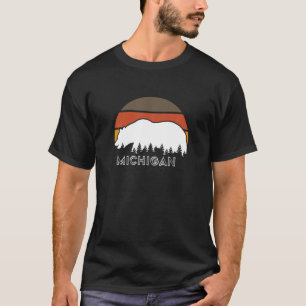 Camiseta 70S 80S Retro Excelente Lake State Booner Michigan