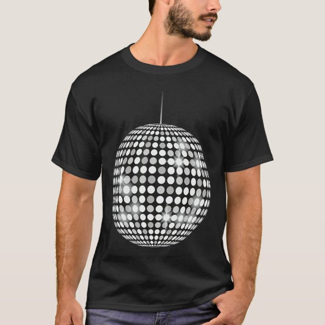Camiseta 70s 80s Vibe Party Disco Ball Music Lovers friends (Frente)