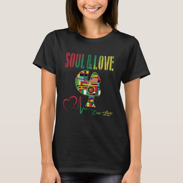 Camiseta 70s Funk Afro Soul Boogie Dance Love Train Funky P (Frente)