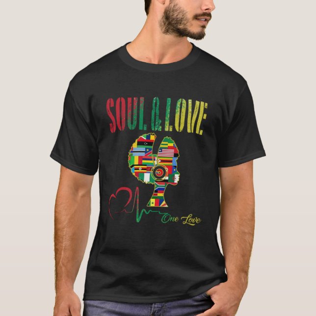 Camiseta 70s Funk Afro Soul Boogie Dance Love Train Funky P (Frente)