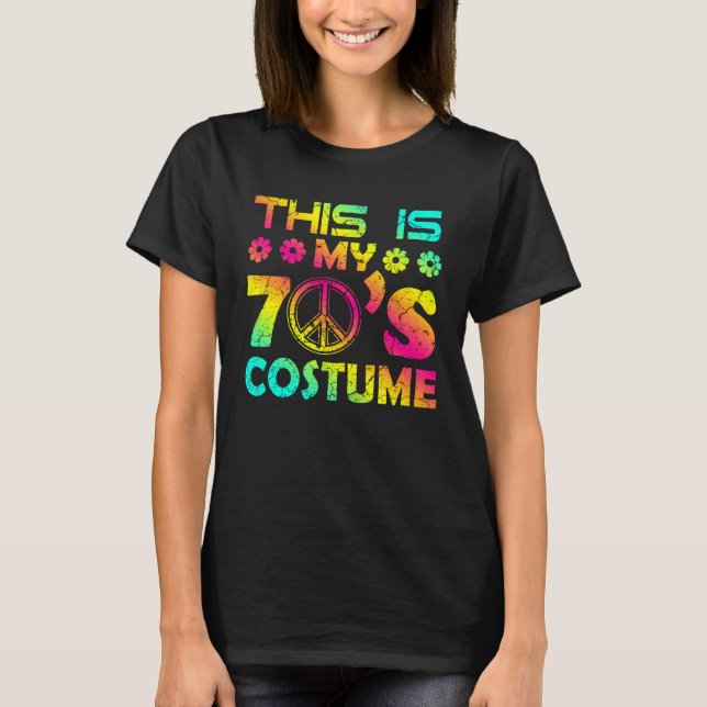Camiseta 70s Halloween Costume 1970s Seven Music Disco (Frente)