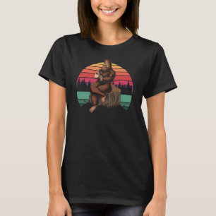 Camiseta 70s - Pé Grande e Café