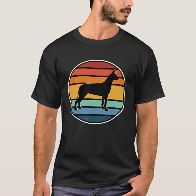 Camiseta 70s Retro Vintage Great Dane (Frente)
