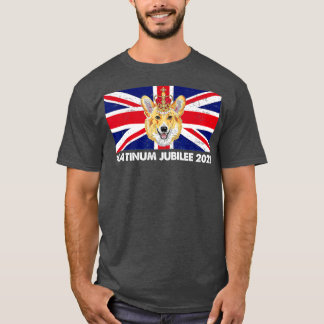 Camiseta 70th Anniversary Platinum Jubilee Cute Corgi 