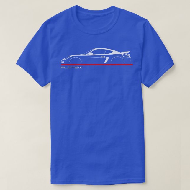 Camiseta 718 GT4 Carro De Autoesporte Flatseis (Frente do Design)