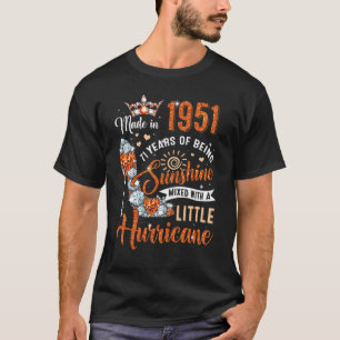 Camiseta 71 Anos Feitos Em 1951, Aniversário Da Rainha Diam
