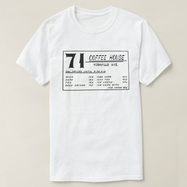 Camiseta 71 Café House - Yorkville (Frente do Design)