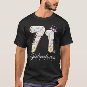 Camiseta 71 e fabuloso Diamante C de 71 Anos de 71 Anos