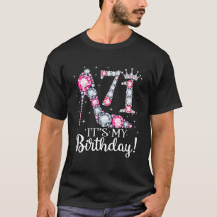 Camiseta 71 É o meu aniversário de 1951 71Rua Aniversári