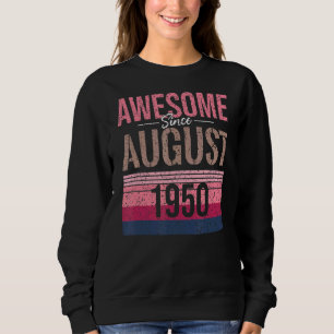 Camiseta 72º Aniversário, 72 Anos, Incrível Desde 19 de ago