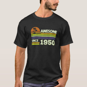 Camiseta 72º Aniversário Homens Mulheres Incríveis Desde 19