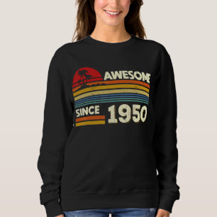 Camiseta 72º Aniversário Impressionante Desde 1950 72 Anos