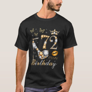 Camiseta 72º É minha Festa de aniversário 72 anos 72º B-da