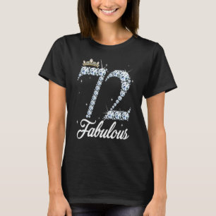 Camiseta 72 Anos É A Rainha Diamante Hei, 72 Anos