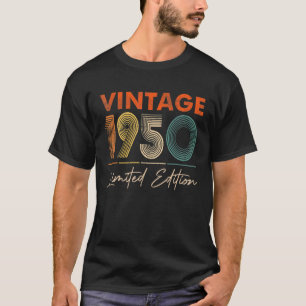 Camiseta 72 anos Vintage 1950 72º aniversário
