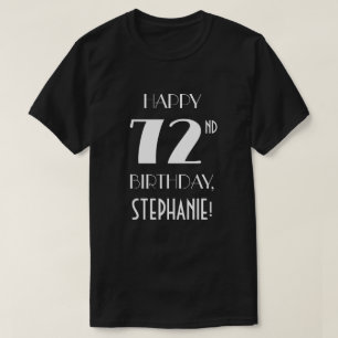 Camiseta 72nd Birthday Party - Art Deco Inspired Look Shirt