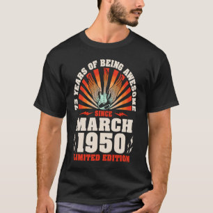 Camiseta 73º Aniversário do Nascer de Música Guitarista Vin