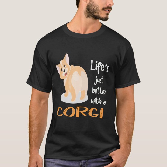 Camiseta 73 A vida é melhor com um córrego (Frente)