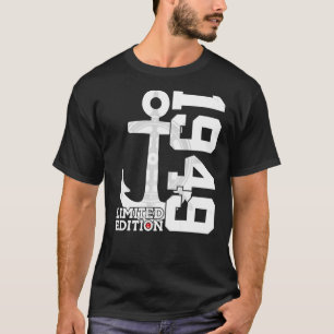 Camiseta 73 anos de capacidade 1949 Sailor 73.º aniversário