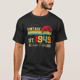 Camiseta 73 Years Old Awesome Vintage 1949 Retro 73Rd Birth