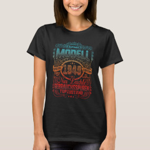 Camiseta 74º Aniversário Bem Envelhecido 1949 Safra 1949 Pa