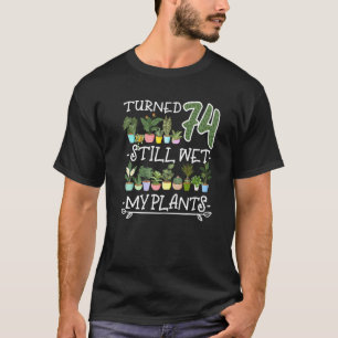 Camiseta 74º Aniversário Eu Suculento Pote Cabeça De Planta
