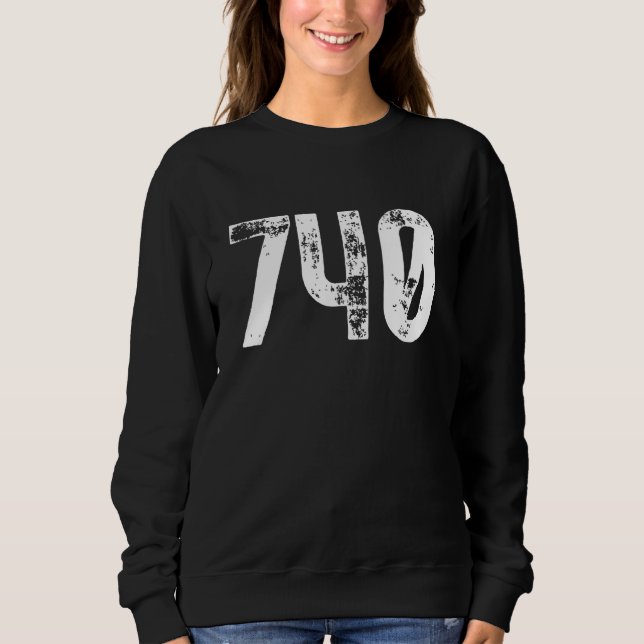 Camiseta 740 Area Code Newark OH Mobile Telephone Area Code (Frente)