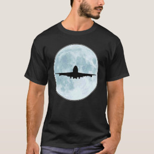 Camiseta 747 Detecção de aviões de aviação Jumbo