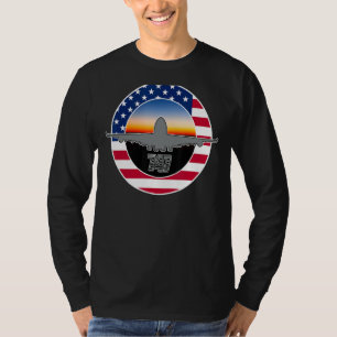 Camiseta 747 Detecção de aviões de aviação Jumbo