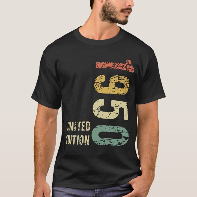 Camiseta 74. º aniversário Presente 1950 Edição limitada de (Frente)