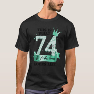 Camiseta 74 e Fabuloso Foto do Grupo de Partido Branca Turq