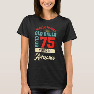 Camiseta 75º Aniversário Do Clube De Bolas De 75 Anos