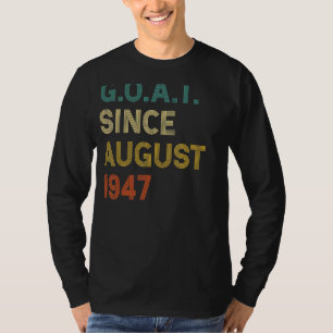 Camiseta 75. º aniversário 75 anos Caprino desde agosto de
